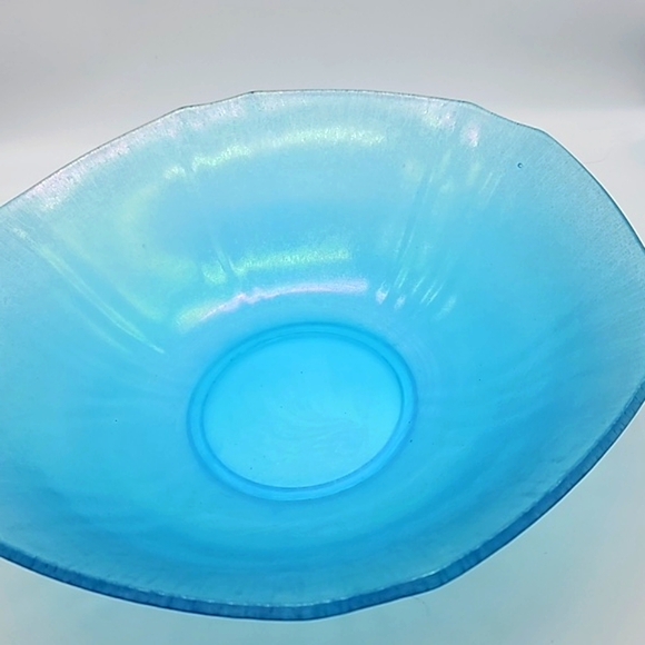 Blue Glass Console Bowl 10" diameter - Picture 7 of 11